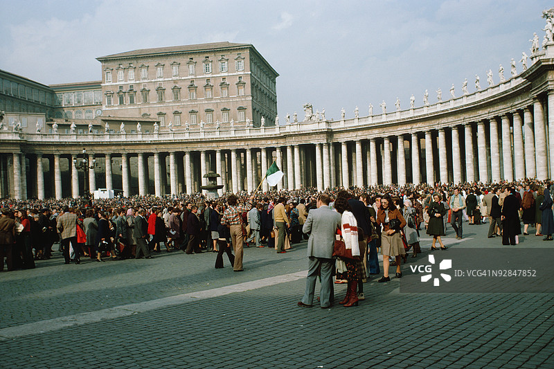 梵蒂冈城，罗马，意大利的人群图片素材