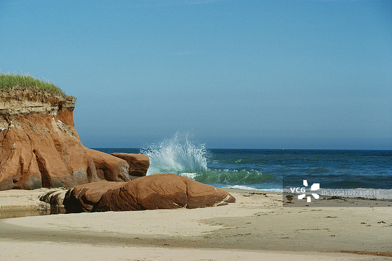 加拿大魁北克马格达伦群岛海滨图片素材