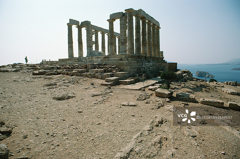 希腊苏尼翁海神庙图片素材