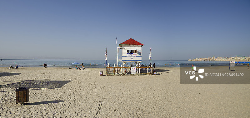 阿卡海滩全景图片素材