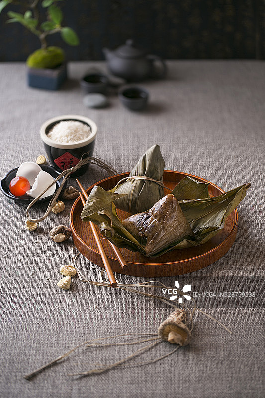 中国美食糯米粽子图片素材