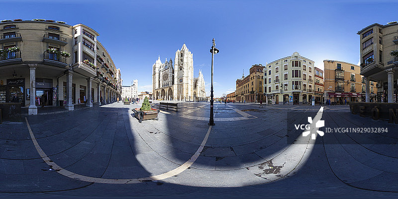 西班牙莱昂教堂图片素材