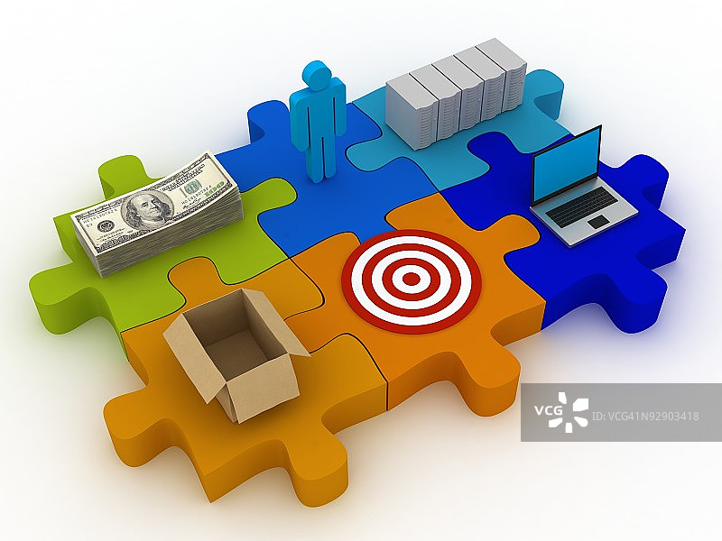 商业拼图图片素材