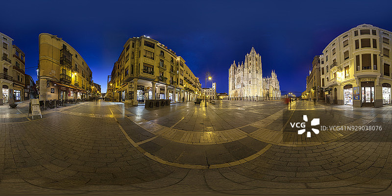 西班牙莱昂教堂图片素材