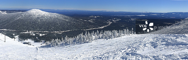 本德附近的学士山滑雪场，俄勒冈州图片素材
