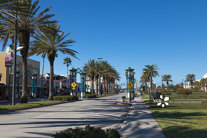 美国佛罗里达州代托纳比奇市中心图片素材