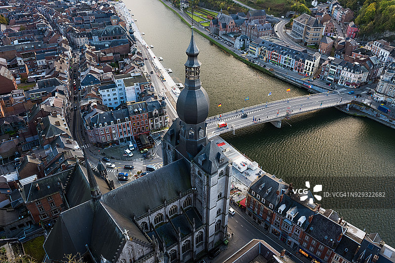 俯瞰比利时迪南图片素材