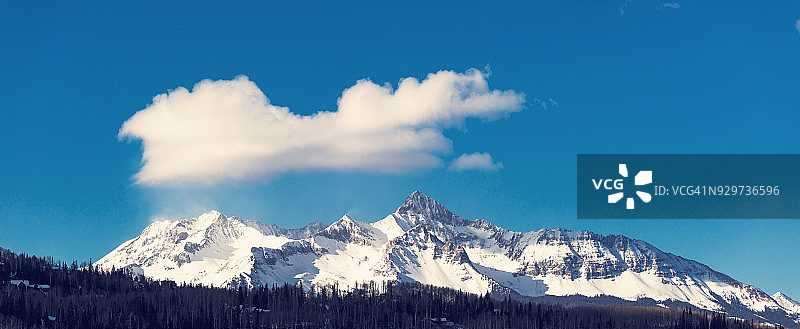圣胡安山脉的威尔逊峰图片素材