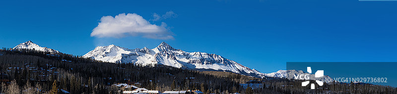 圣胡安山脉的威尔逊峰图片素材