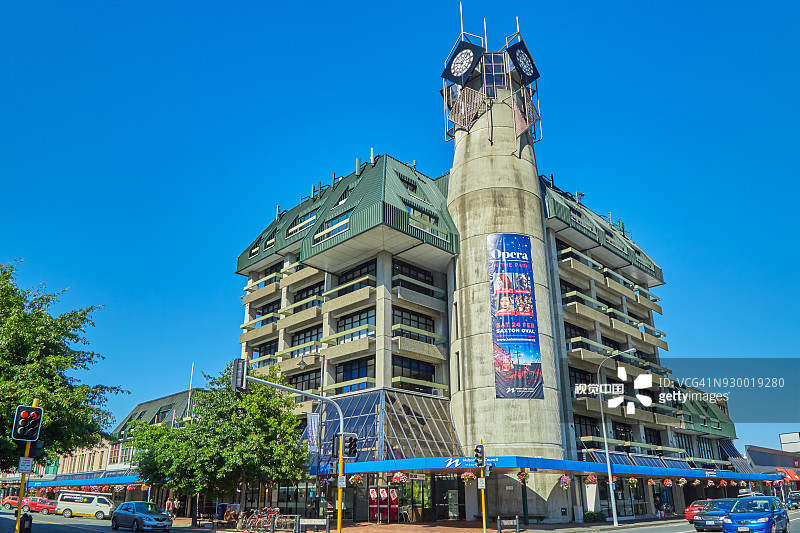 新西兰南岛尼尔森市中央购物区图片素材