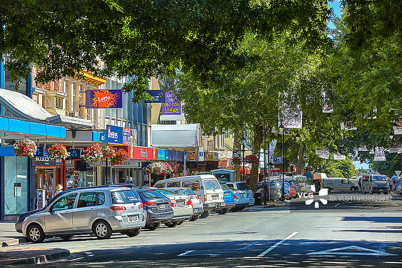 新西兰南岛尼尔森市中央购物区图片素材