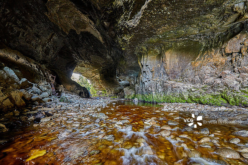 新西兰南岛西海岸卡胡朗伊国家公园的奥帕拉拉拱门图片素材