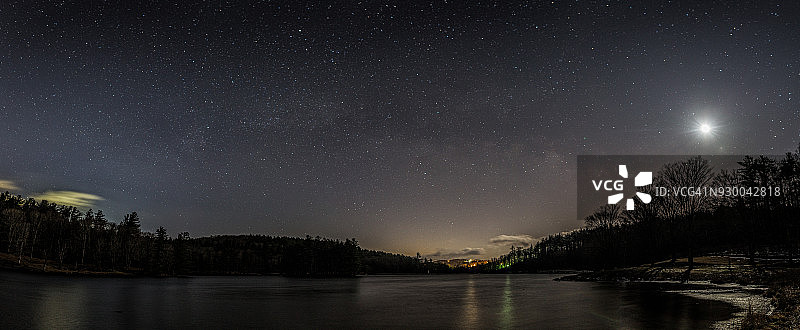 贝斯湖银河图片素材