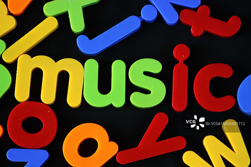 玩具积木音乐图片素材