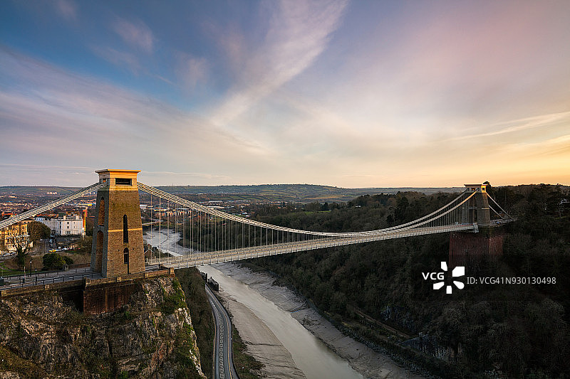布里斯托尔克利夫顿悬索桥图片素材