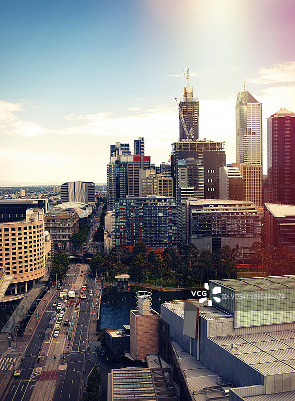 墨尔本市中央商务区景观图片素材
