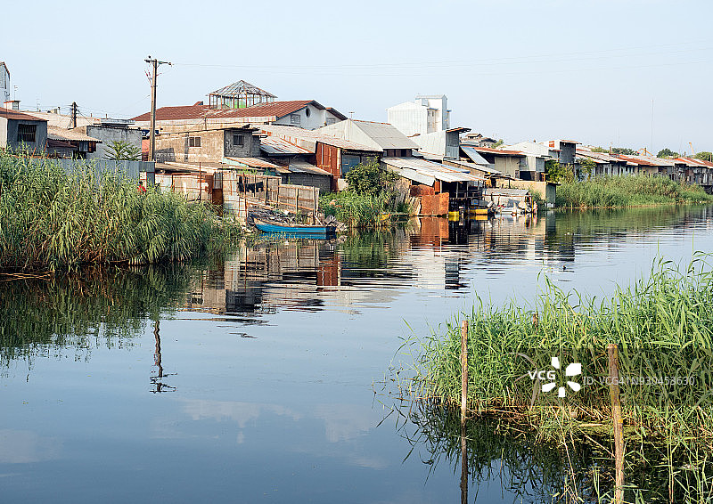 伊朗吉兰省安扎利港风光图片素材