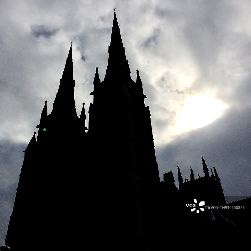 澳大利亚悉尼圣玛丽大教堂轮廓图片素材