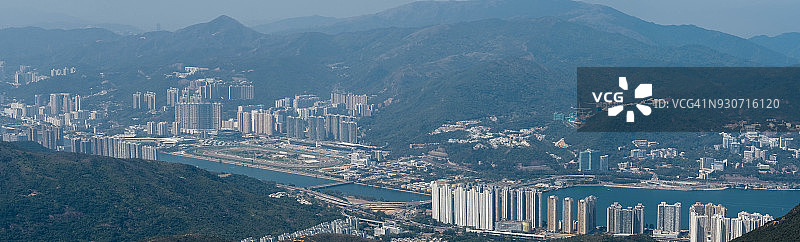 香港沙田全景图片素材