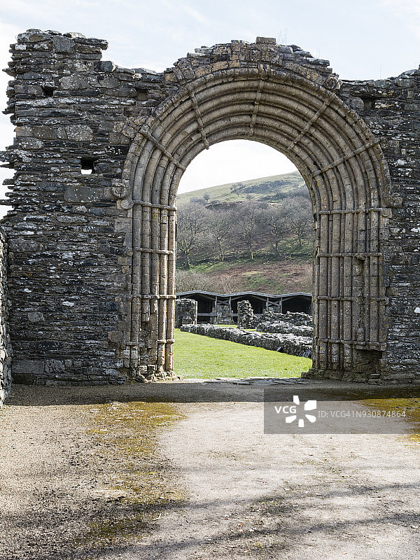 斯特拉塔弗洛里达，锡雷迪翁， Cambrian Way，威尔士，英国图片素材