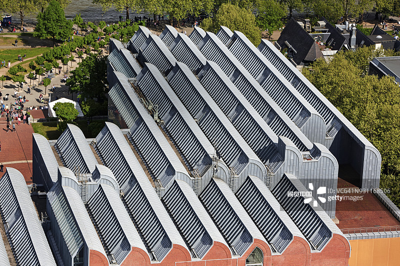 科隆路德维希博物馆航拍景色图片素材