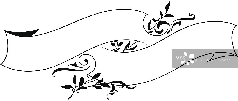 矢量彩带/banner设计图片素材