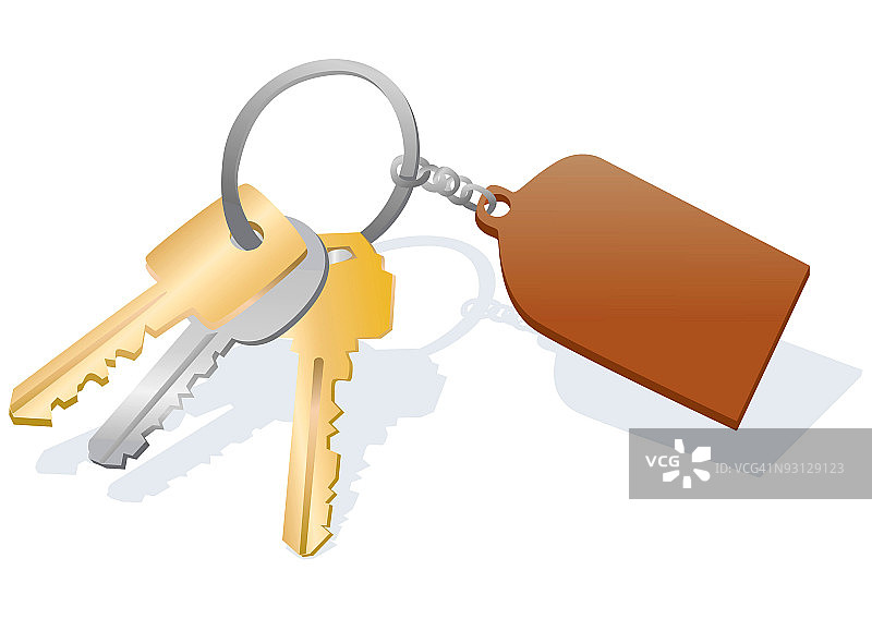 钥匙圈上的钥匙图片素材