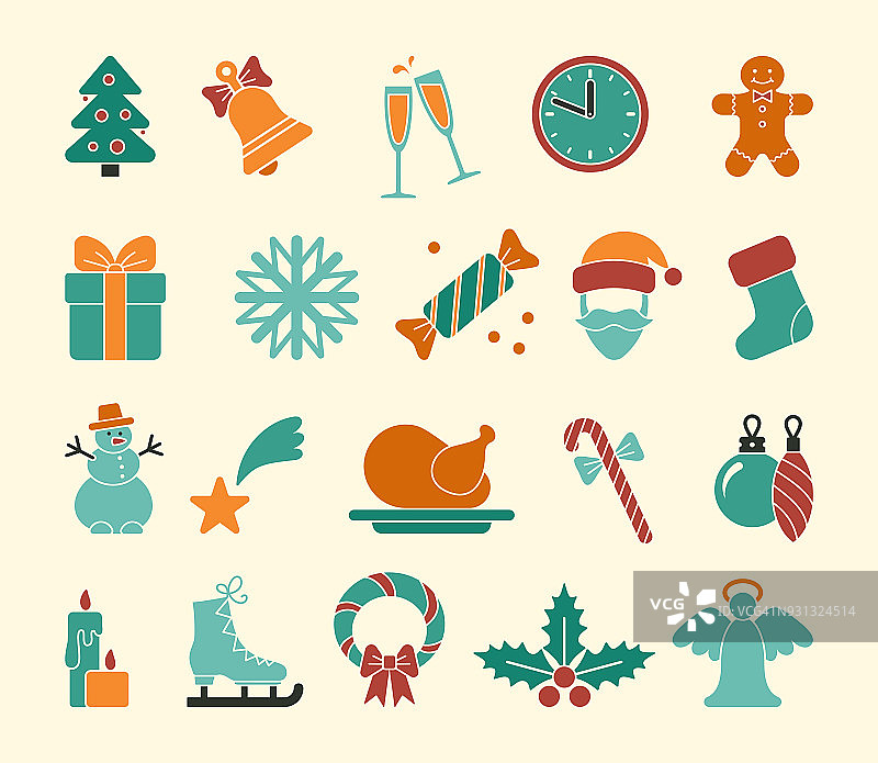 圣诞节图标矢量图图片素材