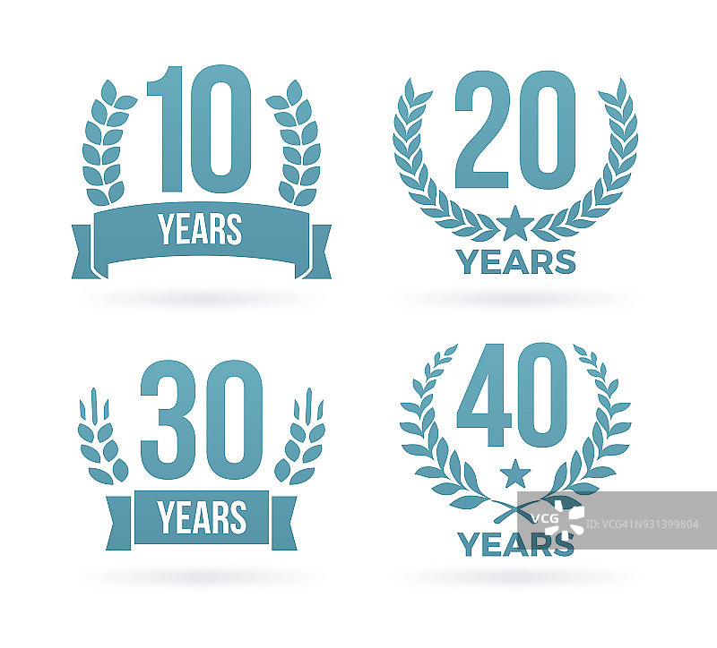 周年纪念奖徽章图片素材