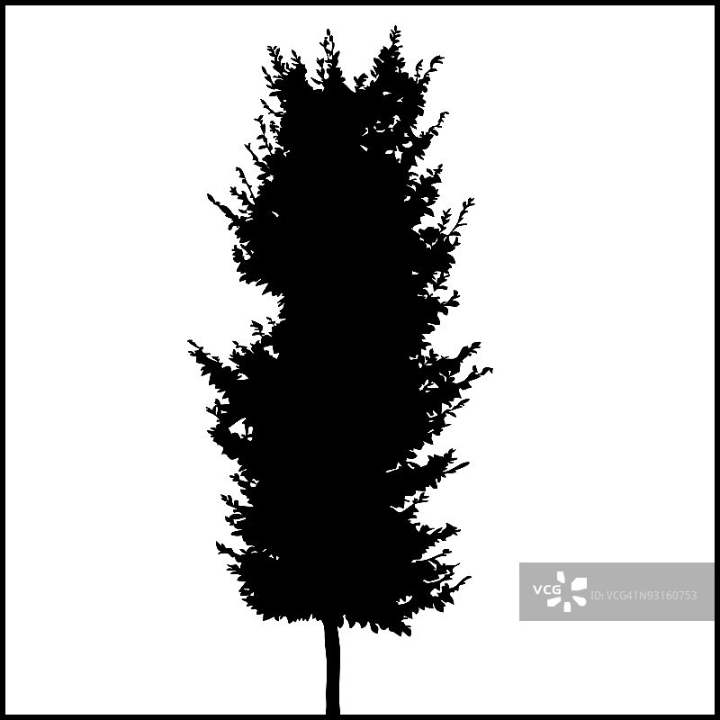 树剪影03图片素材