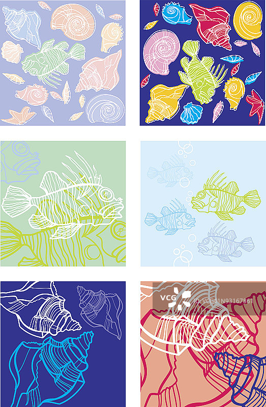 海洋图案图片素材