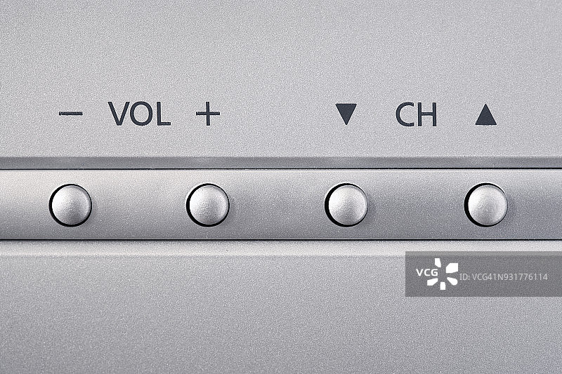 带控制按钮的功放正面特写图片素材