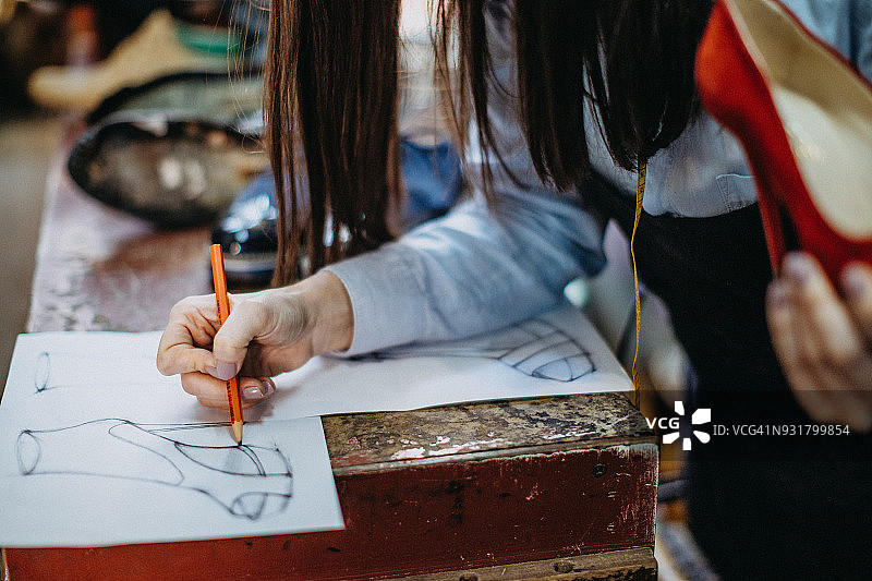 红色鞋子的新设计图片素材