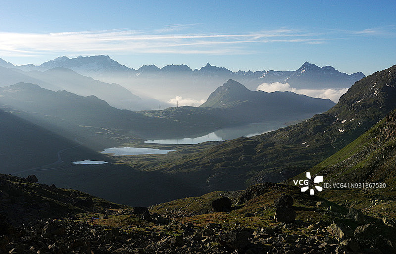 迪亚沃勒扎下的阿尔卑斯风光图片素材