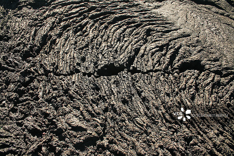 印度洋留尼汪岛的熔岩流痕图片素材