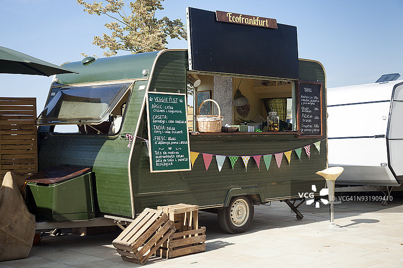 城市餐车图片素材