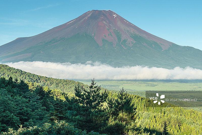 夏季富士山风光图片素材