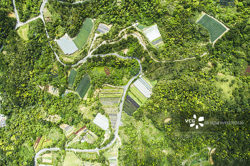 山脉鸟瞰图图片素材