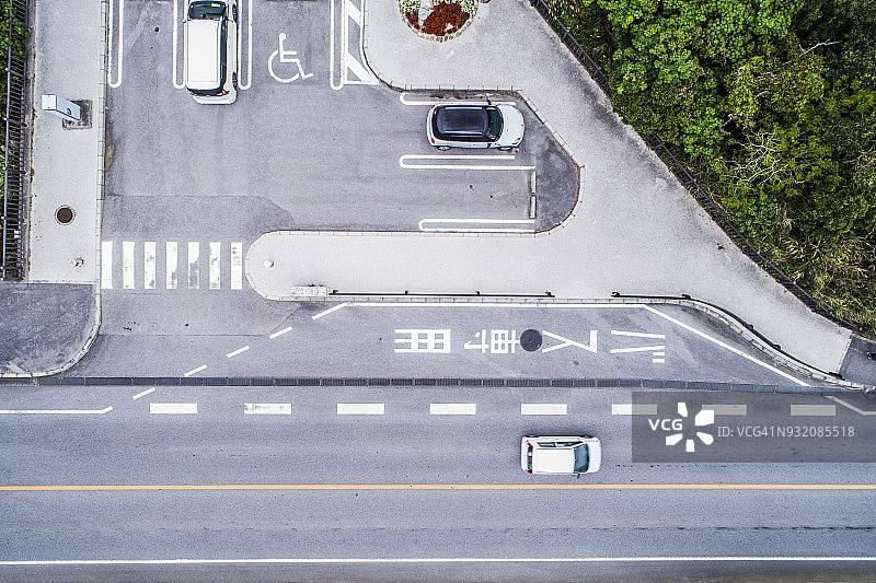 停车场和道路图片素材