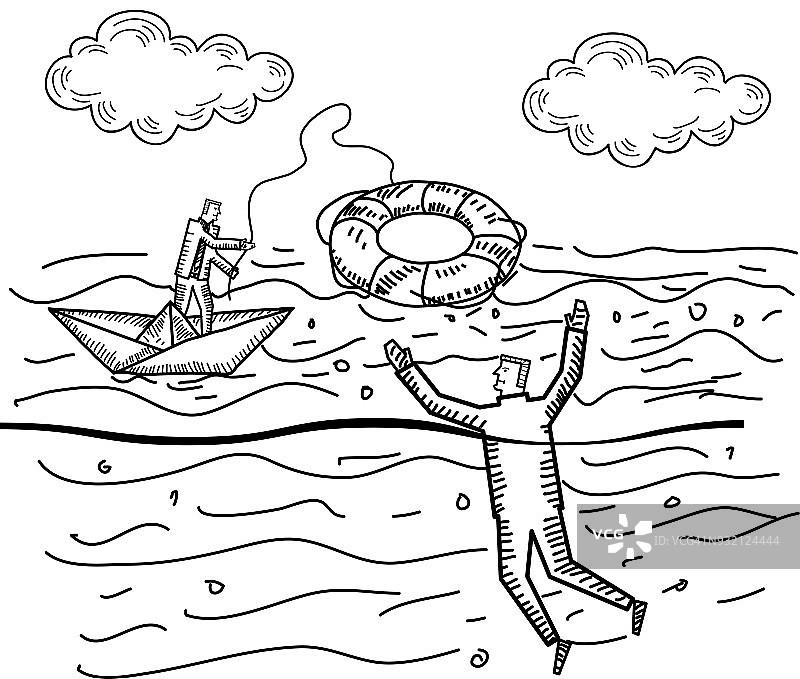 手绘商业概念图片素材