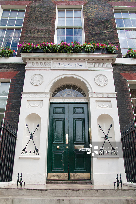 伦敦的格鲁吉亚风格房屋图片素材