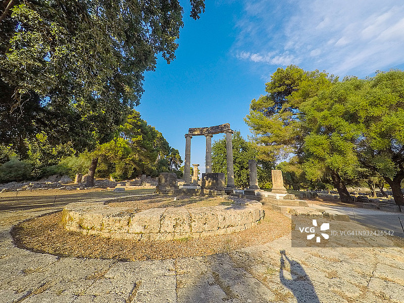 希腊奥林匹亚帕莱斯特拉古建筑图片素材