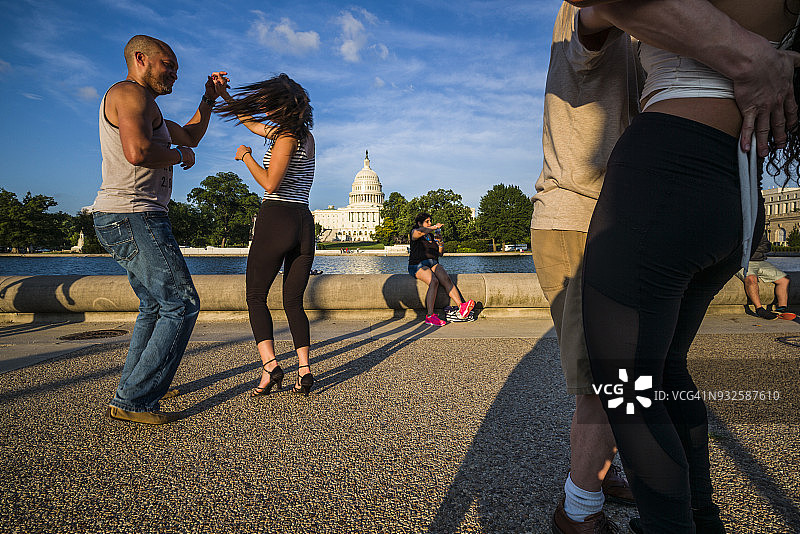 华盛顿哥伦比亚特区户外舞蹈演员图片素材