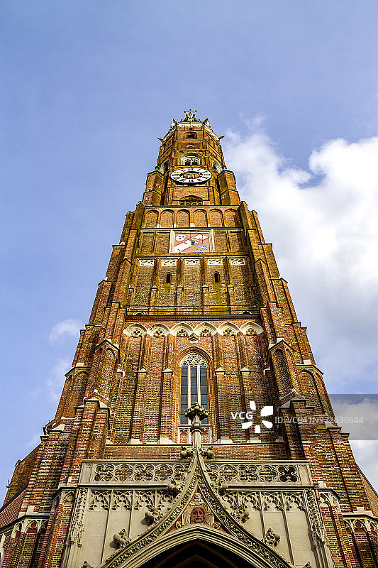 德国巴伐利亚兰茨胡特，圣马丁教堂图片素材