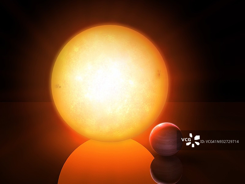 NGTS-1红矮星及其行星插图图片素材