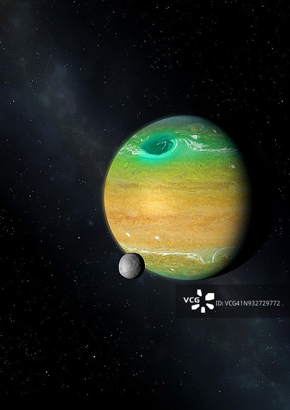 092LA行星的行星插图图片素材