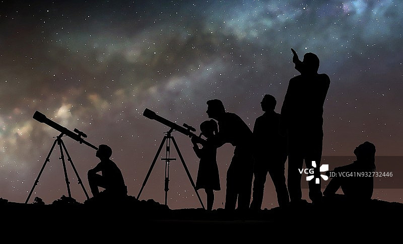 星星派对插画图片素材