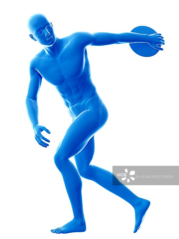 铁饼运动员插画图片素材