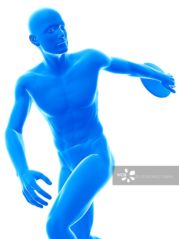 铁饼运动员插画图片素材