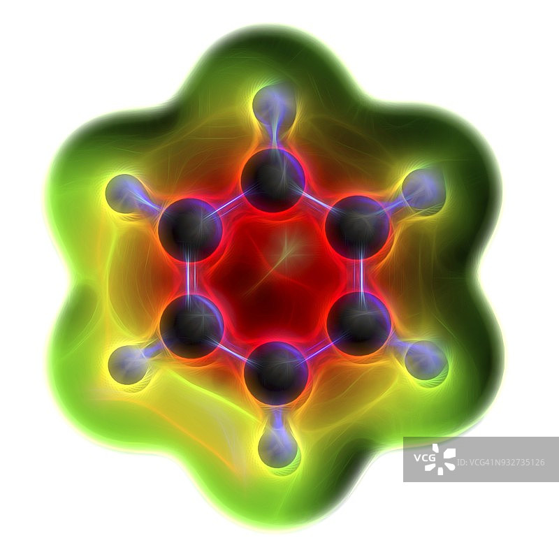 苯的芳香烃分子图片素材